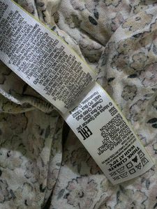 H&amp;M Red and White Top Square Neck L