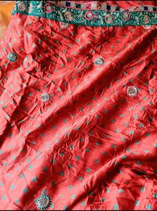 SALE: Bandini Print Pure Satin Silk Zari Saree