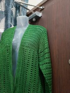 Beautiful Green Heavy Woolen Cardigan