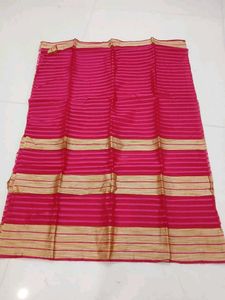 Cotton Silk Saree With Embroidery Blouse