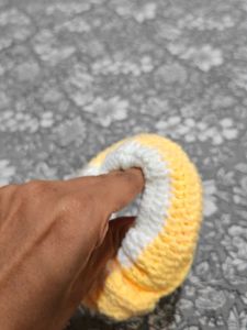Yellow &amp; White Scrunchie