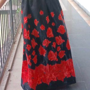 Red &amp; Black Skirt