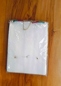 Brand New Artificial Stone Studded Jewellery Set.