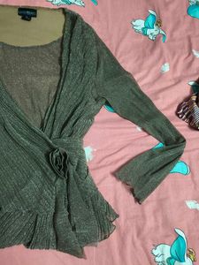 Shimmery Mesh Top