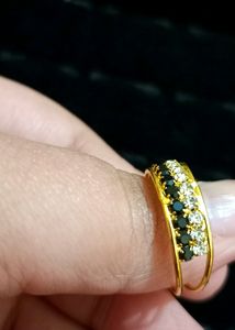 Diamond 💎 And Black Gem Ring 💍