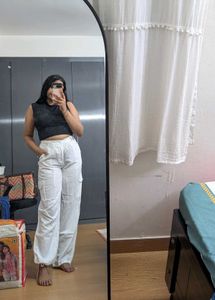 White cotton pants