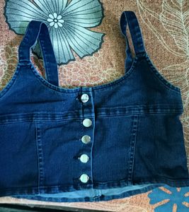 Denim Skirt Top Co-ord Set