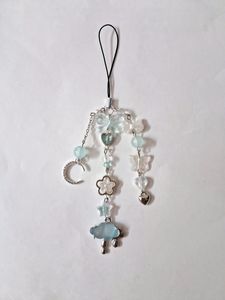 Cute Blue Aesthetic Cloud Phone Charm☁️💙🌠📱✨️