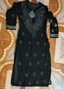 Stylish Embroidered  Chickenkari Kurti