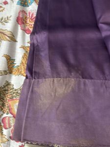 Banarasi Silk Lavender Saree(FIXED PRICE)