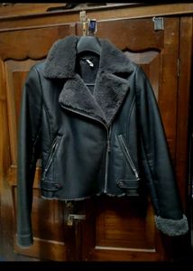 Mango Faux Leather Jacket