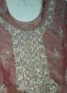 organza suit salwar set