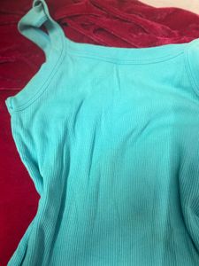 Sea blue tank top