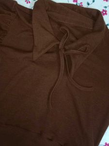 Brown Long Sleeve Top