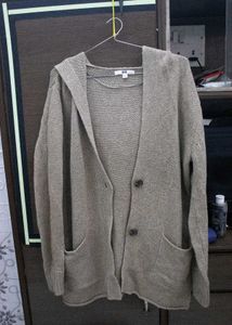 Cozy Hooded Knit Cardigan