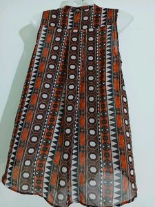 Patterned Sleeveless Top