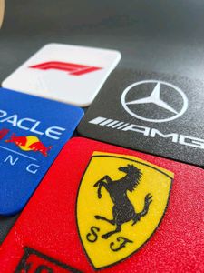 3D printed F1 Team Coasters (Set of 4)