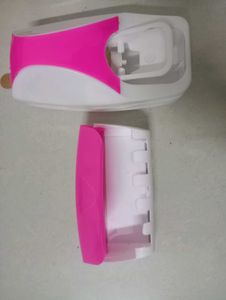 Toothpaste Dispenser &amp; Brush Holder