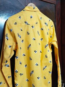 L&#39;amour Original Mustard Printed Shirt For Men