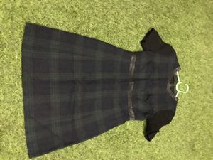 Dark green checkered dress (Bust-30/32) Length- 32