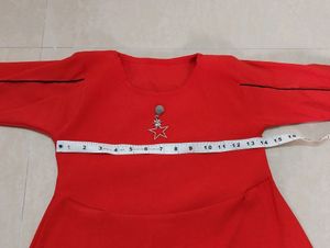❤️Bow Bell Sleeves Fancy Red Top