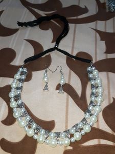 Oxidized Jewelry With Earings
