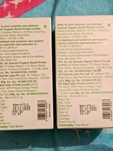 Pack Of 2 Serum+ Aloevera Gel 500ml