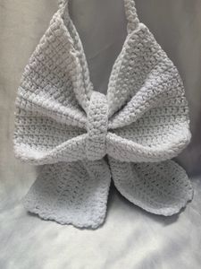 Handmade Crochet Bow Bag 🎀