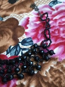 Black Beaded Necklace