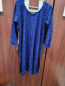 Sequence Pattern Party Wear Kurta Hand Made