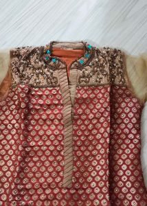 Heavy Pearl N Stone Work Kurta Set