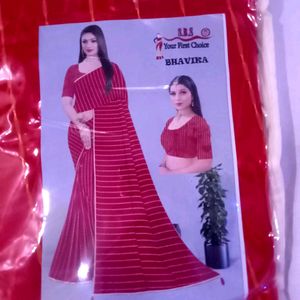 Saree With Blouse 400 Rupees