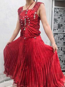Maroon Gown For Girls