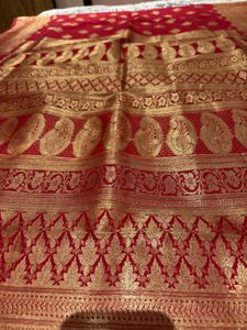 Elegant Red Banarasi Saree