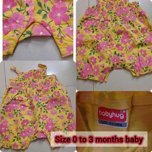Cute Floral Baby Romper