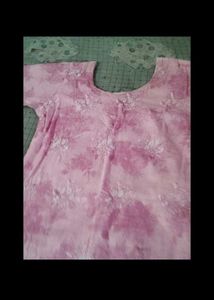 Pink Embroidered Kurta