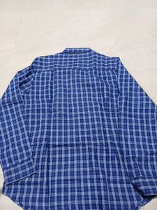 Highlander Men&#39;s Blue Checked Shirt, XL SIZE