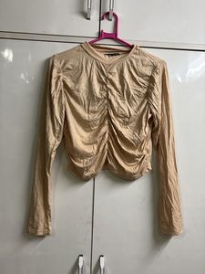 Ruched Long Sleeve Top