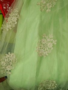 Pista Green Wedding Reception Frock
