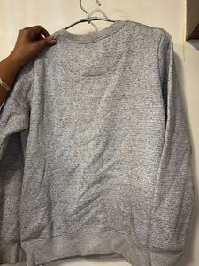 Grey Graphic Print Sweatshirt