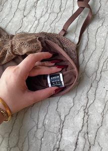 Brown Lace Corset Top