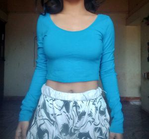 Pack Of 2 Crop Fitted Tops