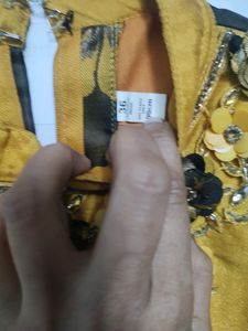Elegant Mustard &amp; Floral Dress