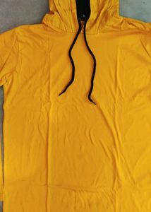 Brand New Unused Cotton Yellow Full Sleeves Hoodie