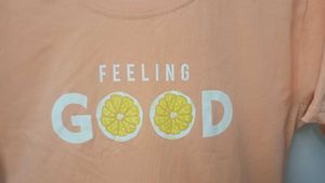Coral Orange Color Tshirt For Women🧡🍊