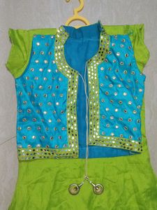 Parrot Green Colour Frock🦜