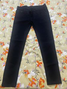 Black Stretchable Denim For Girls