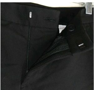 Black Fur Cuff Pants