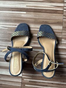 Anouk Blue Heeled Sandals