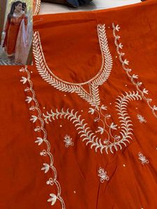 Floral Print Unstitched Suit